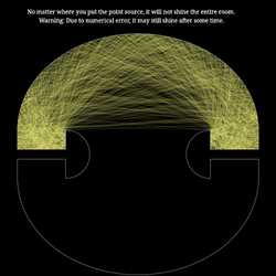 Penrose unilluminable room